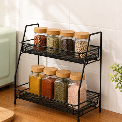 2-Tier Multipurpose Countertop Storage Rack